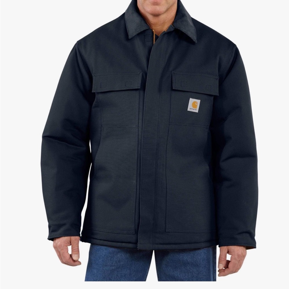 Carhartt Men's Insulated Coat - Navy - Medium